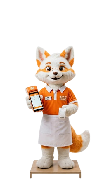 Mascot KASIR SAYA untuk aplikasi kasir PC